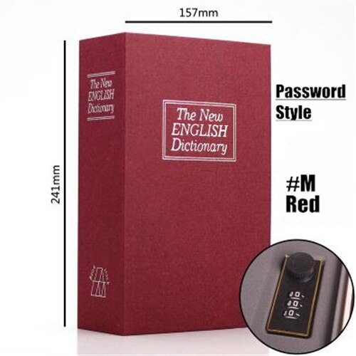 30pcs Kid Gift Dictionary Mini Safe Box Book Hidden Secret Security Key Lock Money Jewellery Certificate Storage Password Locker - Gauxvestandbeyond by Maddy