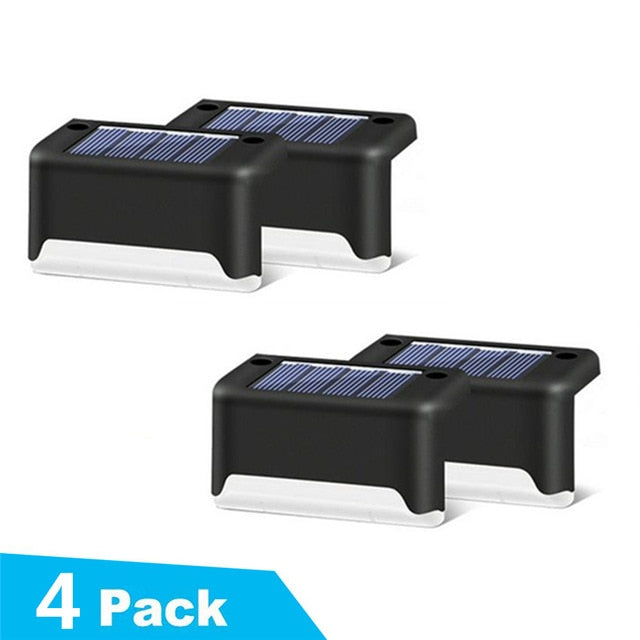 16/8PCS Solar Deck Lights Solar Step Lights Outdoor Waterproof Led Solar Fence Lamp  for Patio Stairs Garden Pathway Step Yard