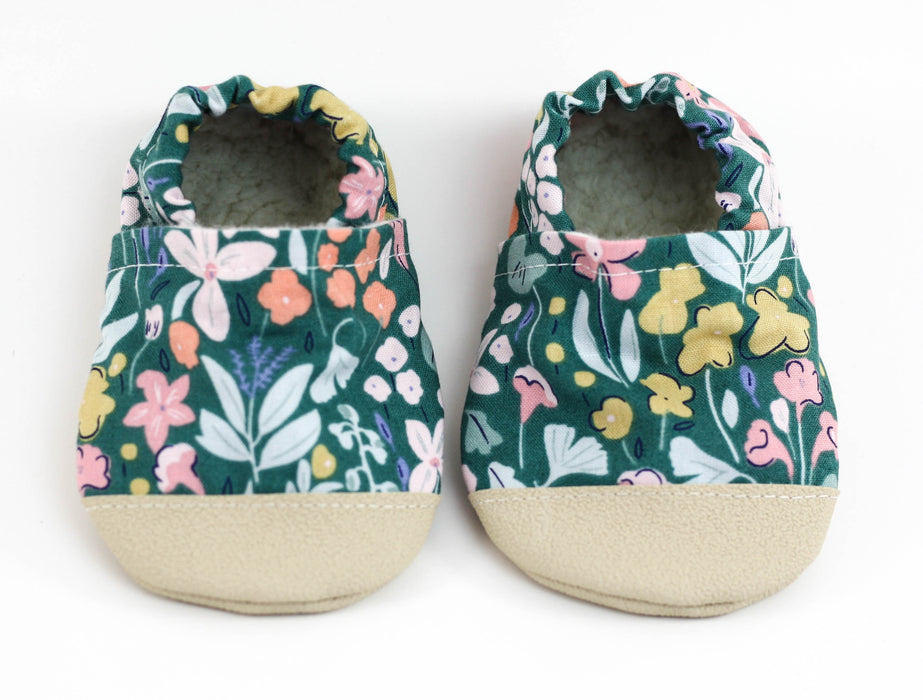 Non-Slip Forest Floral Yeti Moccs