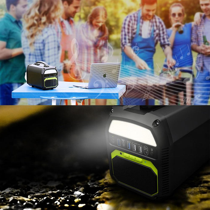 ACOPOWER 462Wh/500W Portable Solar Generator, the ONLY Power Station with Bluetooth Speaker in the Market (New Arrival 2020)