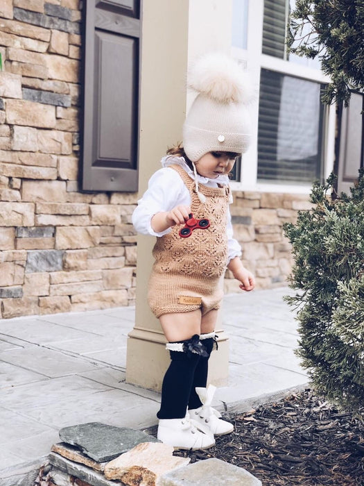 Oatmeal Cashmere Aviator Hat