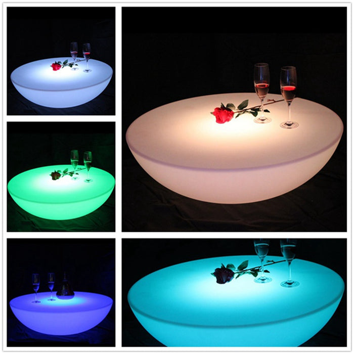 SK-LF17 (D60*H20cm) Skybesstech LED Bar Table Rechargeable Waterproof IP68 LED Bar Furniture Round Table Free Shipping 1pc