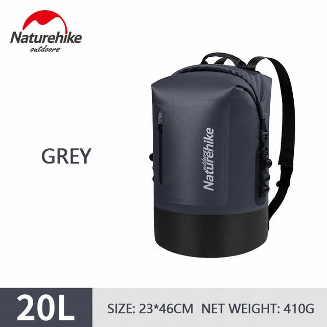 Naturehike 20L/30L/40L Dry Bag Waterproof Bags Dry Wet Separation Keep Gears Dry For Outdoor Camping Caving Trekking Rafting - Gauxvestandbeyond by Maddy