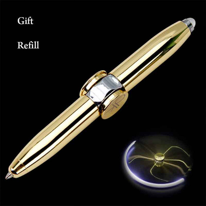 Finger Gyro Pen Metal Fidget Spinner Toy Multi-Function Antistress Spinning Pen Relief Gyroscope Decompression Toy Kids Adults