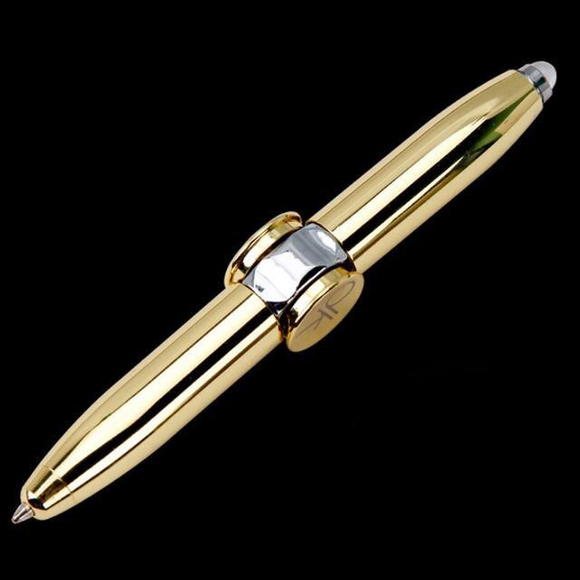 Finger Gyro Pen Metal Fidget Spinner Toy Multi-Function Antistress Spinning Pen Relief Gyroscope Decompression Toy Kids Adults