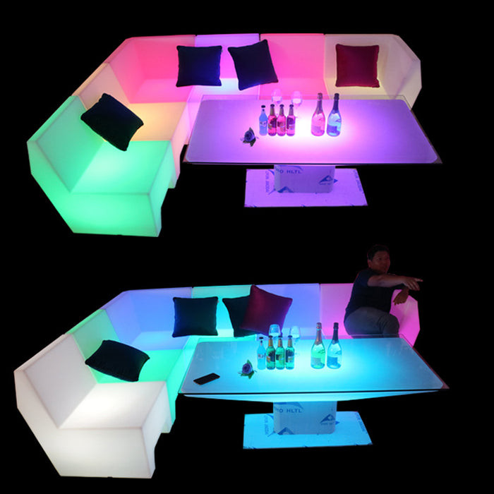 LED light sofa coffee table combination bar club KTV room card seat table and chair creative personality furniture counter chair