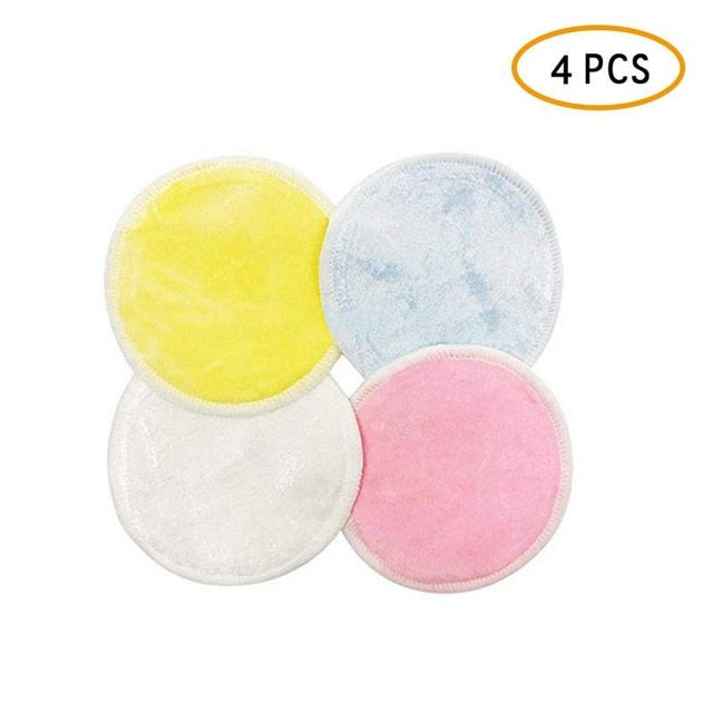 Microfiber Cloth Pads Facial Makeup Remover Puff Face Cleansing Towel Reusable Cotton Double layer Nail Art Cleaning Wipe - Gauxvestandbeyond by Maddy