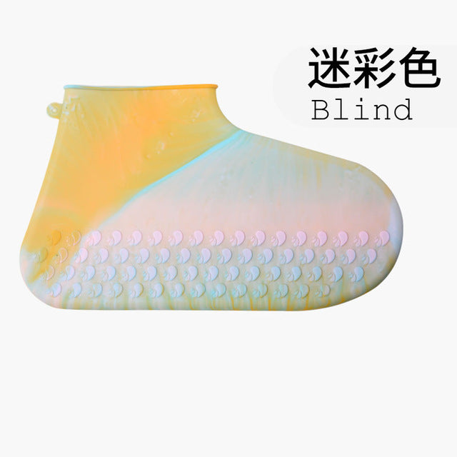 Outdoor Latex Shoe Cover Silicone Cycling Rain Shoes Boot Covers Reusable Waterproof Thickening Non-slip Wear Foot Cover Protect - Gauxvestandbeyond by Maddy