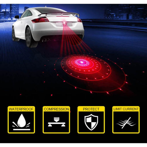 Automobile Motorcycle Haze Prevention Rear End Laser Warning Lamp Car Tail Brake emergency warning lights - Gauxvestandbeyond by Maddy