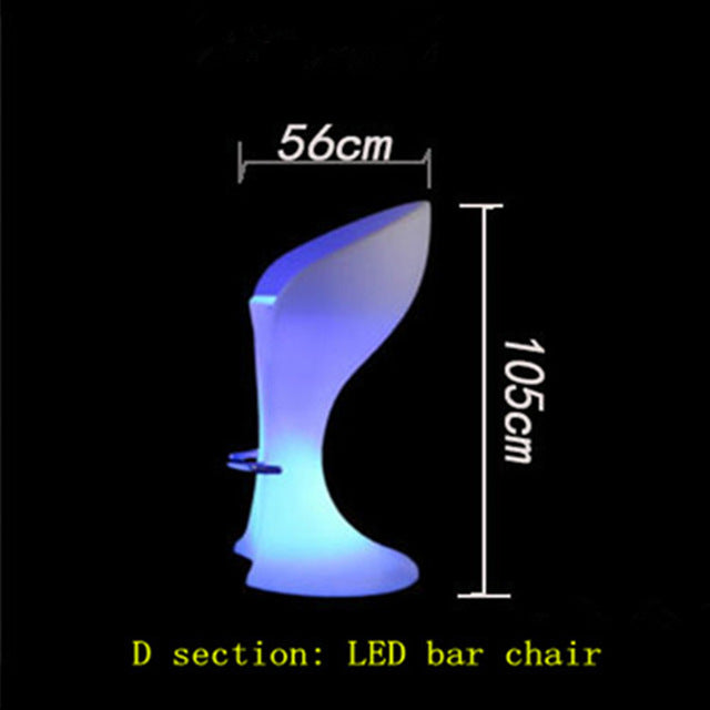 2019 Newest Rechargeable LED illuminated cocktail table Creative Lightingh Furniture disco bar nightclub supples