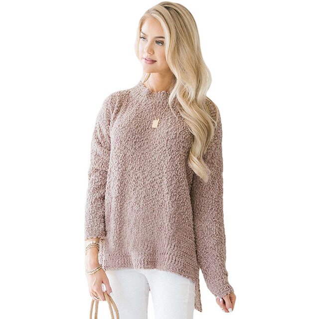 womens Popcorn Pullover sweater - Gauxvestandbeyond by Maddy