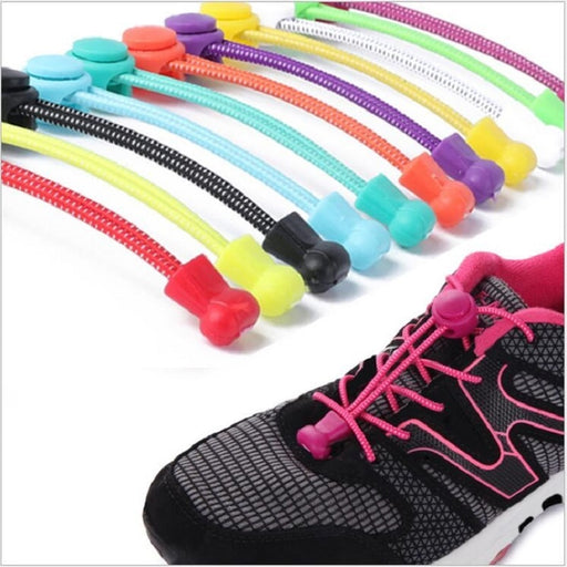 Stretching Lock lace 22 colors a pair Of Locking Shoe Laces Elastic Sneaker Shoelaces - Gauxvestandbeyond by Maddy