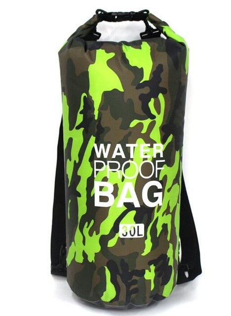 PVC Waterproof Dry Bag 5L 10L 20L 30L Camo Outdoor Diving Foldable Man Women Beach Swimming Bag Rafting River Ocean backpack - Gauxvestandbeyond by Maddy