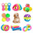 Pet Dog Toys Puppy Funny Interactive Chew Toys for Small  Dog Resistant To Bite Teeth Training Rubber Pet Dog Toys Pet Supplies - Gauxvestandbeyond by Maddy